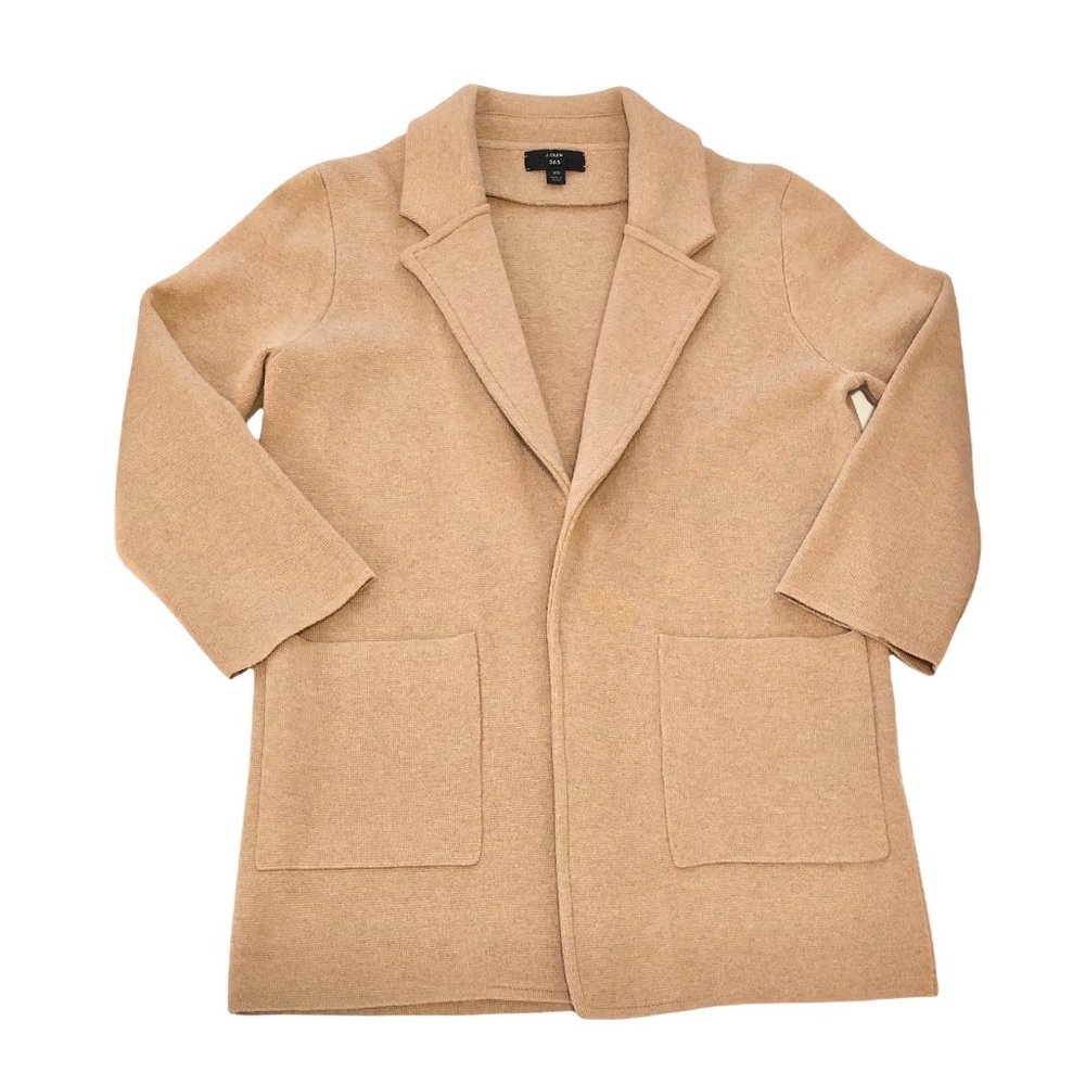 J Crew Sophie Open Front Sweater Blazer XS